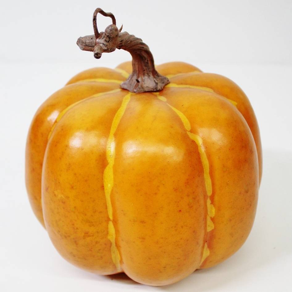 Тыква искусственная Конэко-О 15х17 см, цвет оранжевый