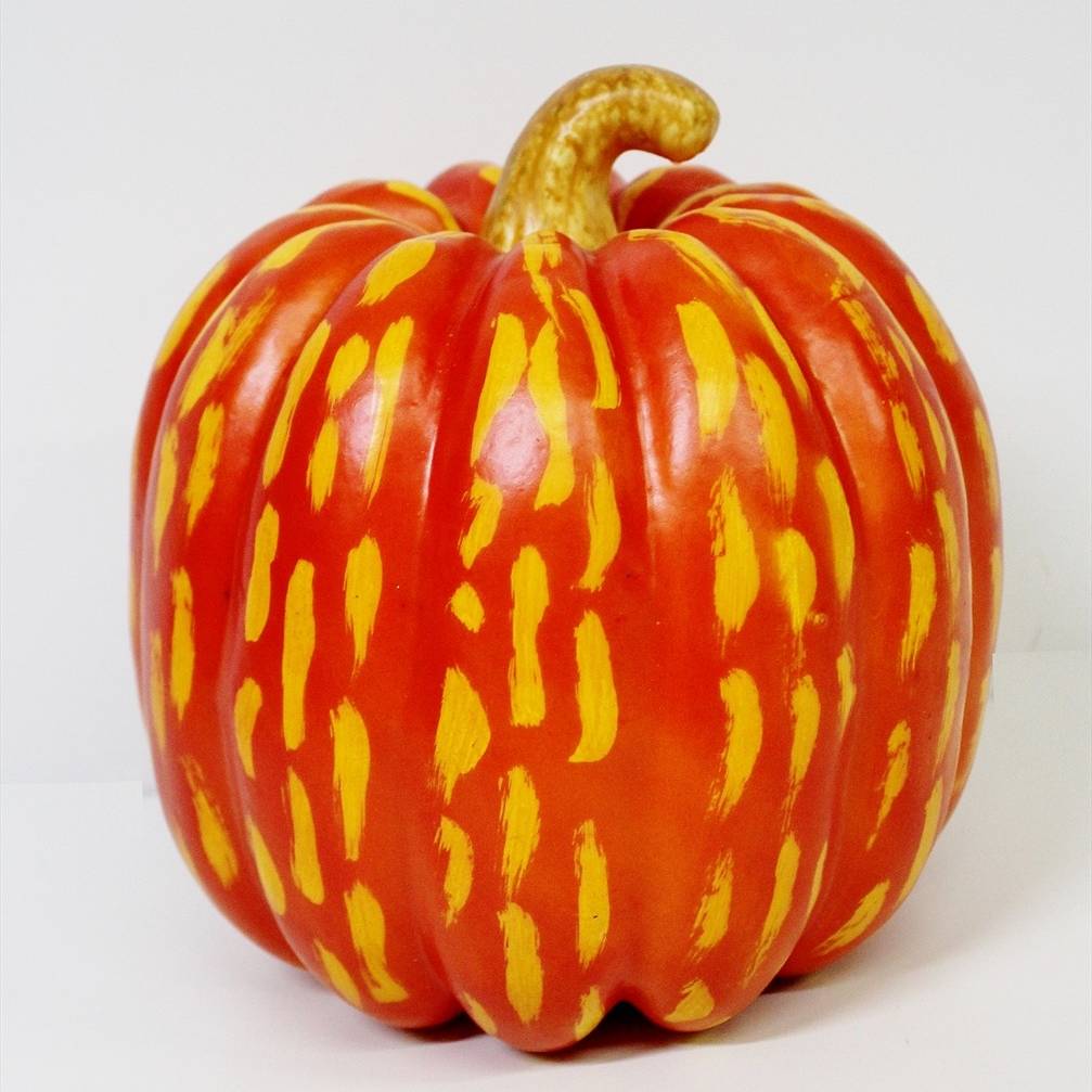 Тыква искусственная Конэко-О 19х18 см, цвет оранжевый