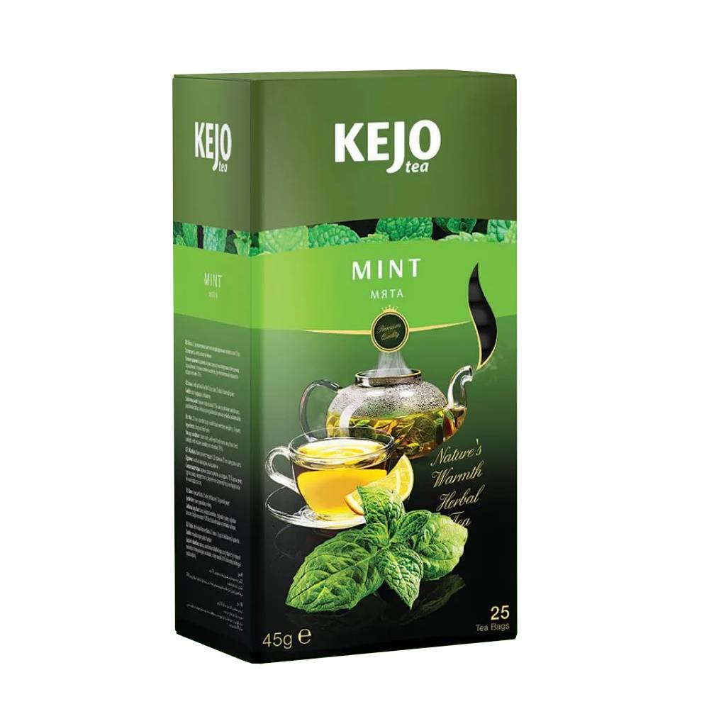 Чай травяной Kejo Tea Mint мята 25 пакетиков чай травяной greenfield rich camomile со вкусом яблока и корицы 25 пакетиков