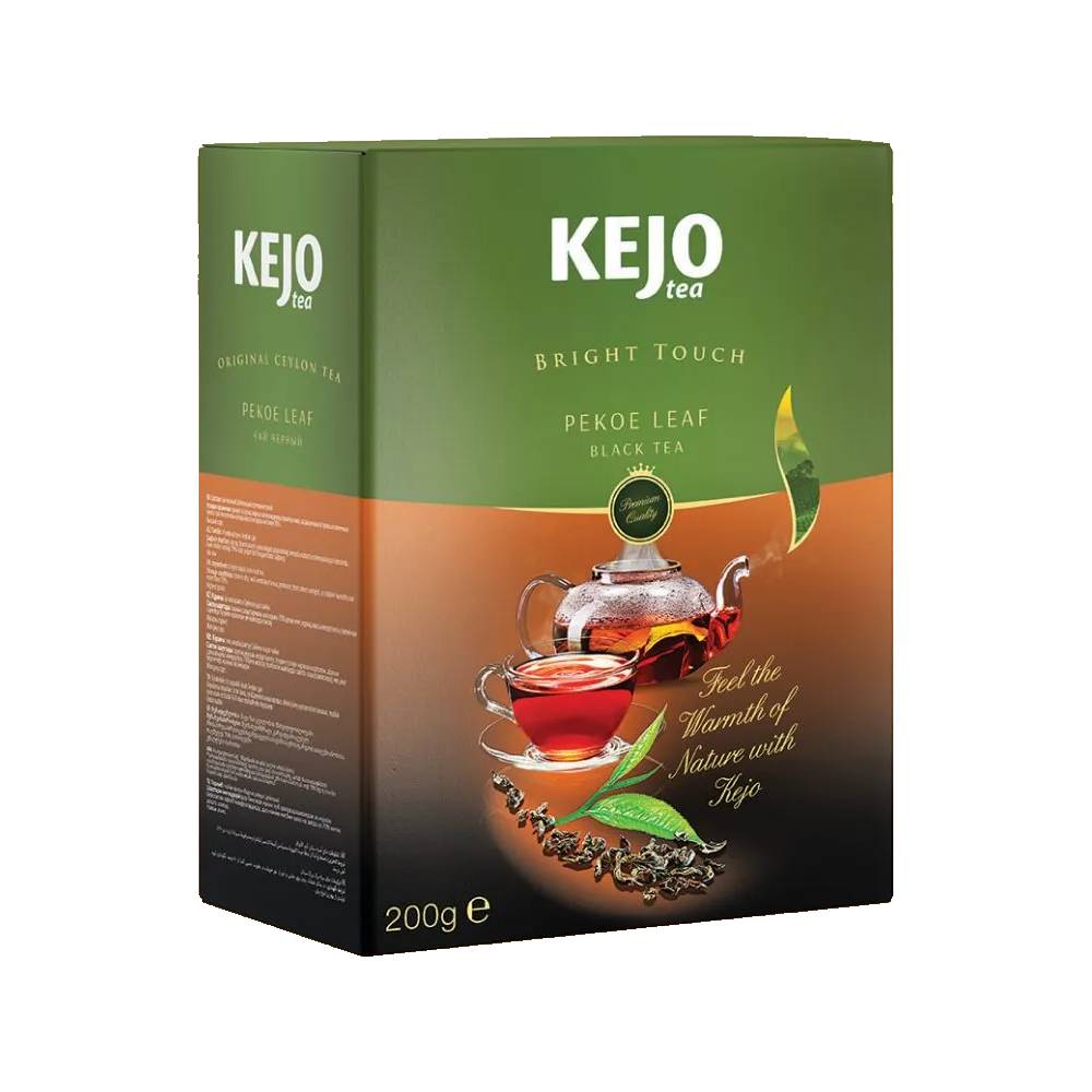 чай черный pekoe shere tea престижная коллекция шри ланка 100 г Чай черный Kejo Tea Bright Touch Pekoe Leaf, 200 г