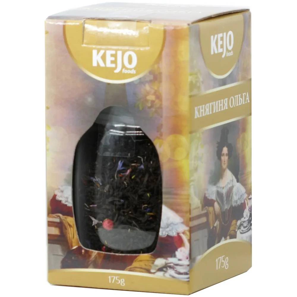 Чай черный Kejo Foods княгиня Ольга, 175 г чай kejo foods княгиня ольга крупнолистовой с добавками 200 г