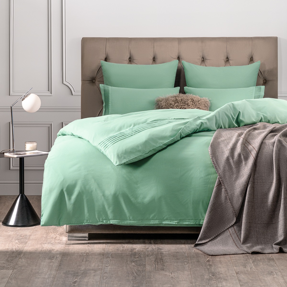 Комплект постельного белья Sleepix Миоко мятный Полуторный, размер Полуторный - фото 1