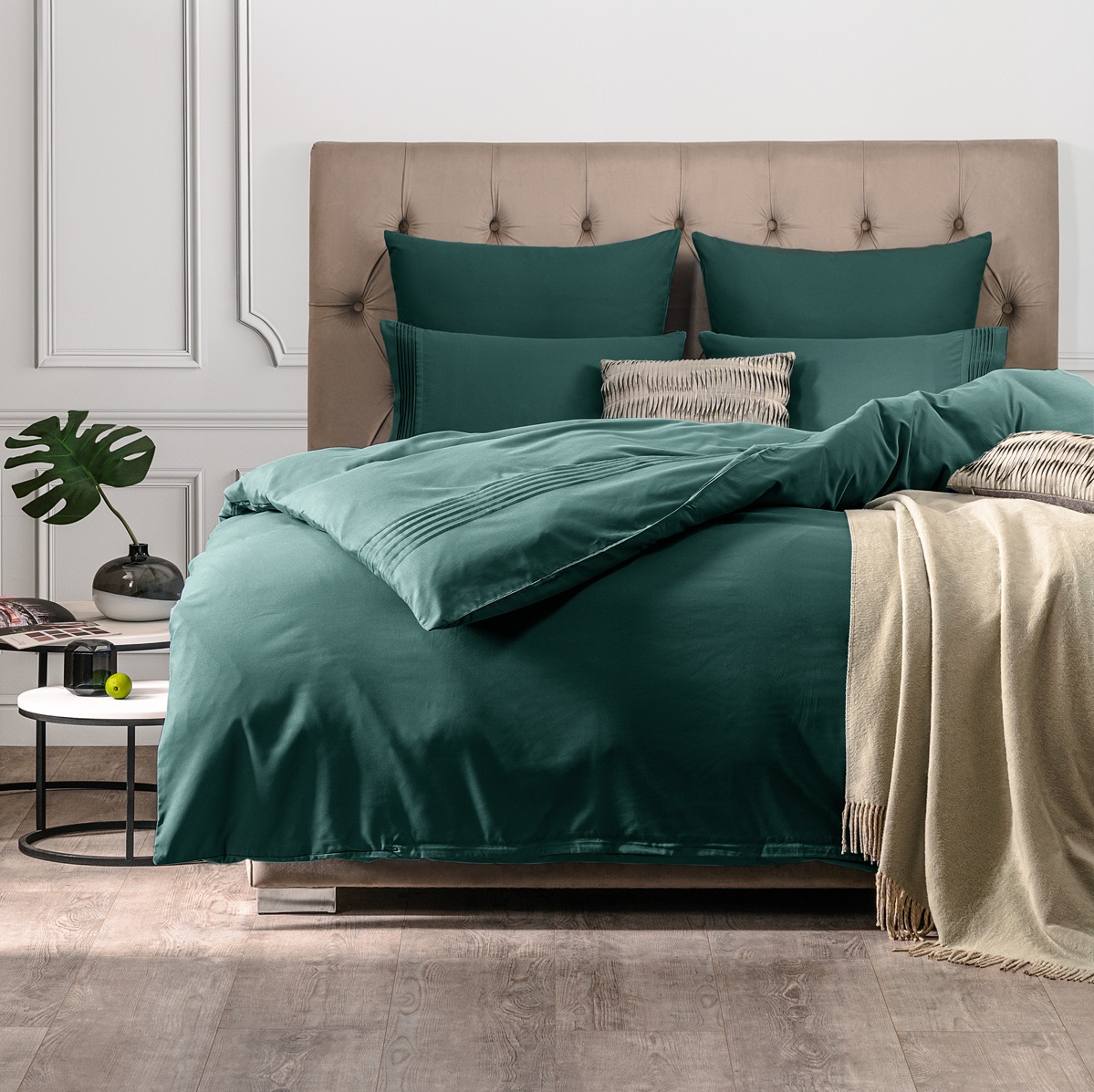 Комплект постельного белья Sleepix Миоко зеленый Полуторный, размер Полуторный