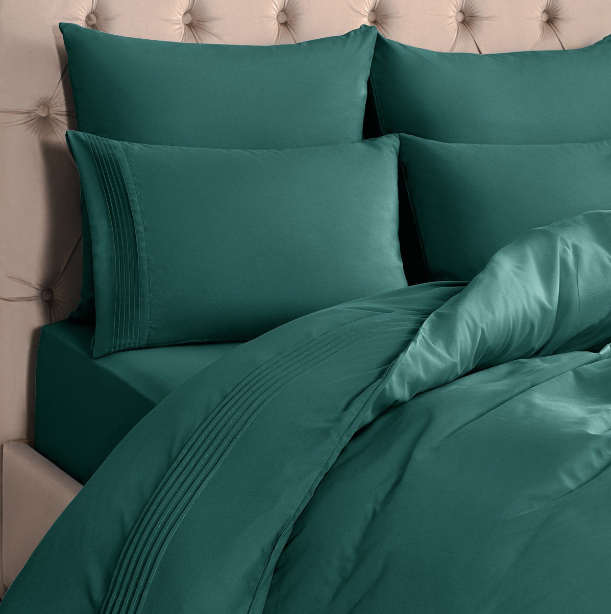 Комплект постельного белья Sleepix Миоко зеленый Полуторный, размер Полуторный - фото 4