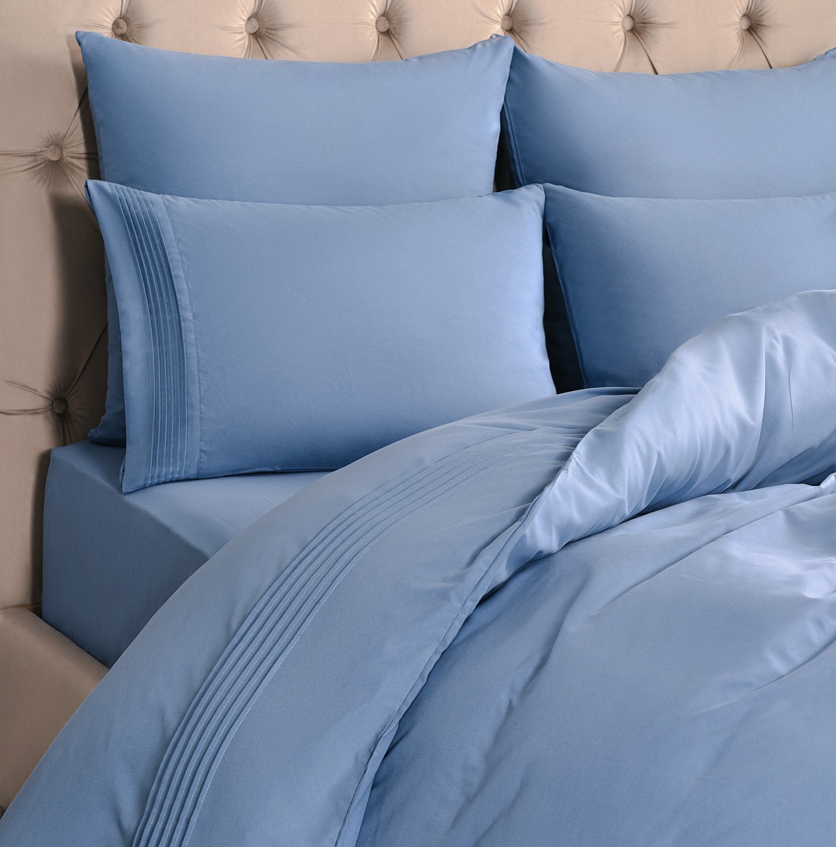 Комплект постельного белья Sleepix Миоко синий Полуторный, размер Полуторный - фото 4