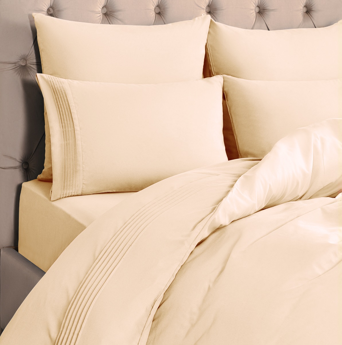 Комплект постельного белья Sleepix Миоко экрю Двуспальный, размер Двуспальный - фото 4