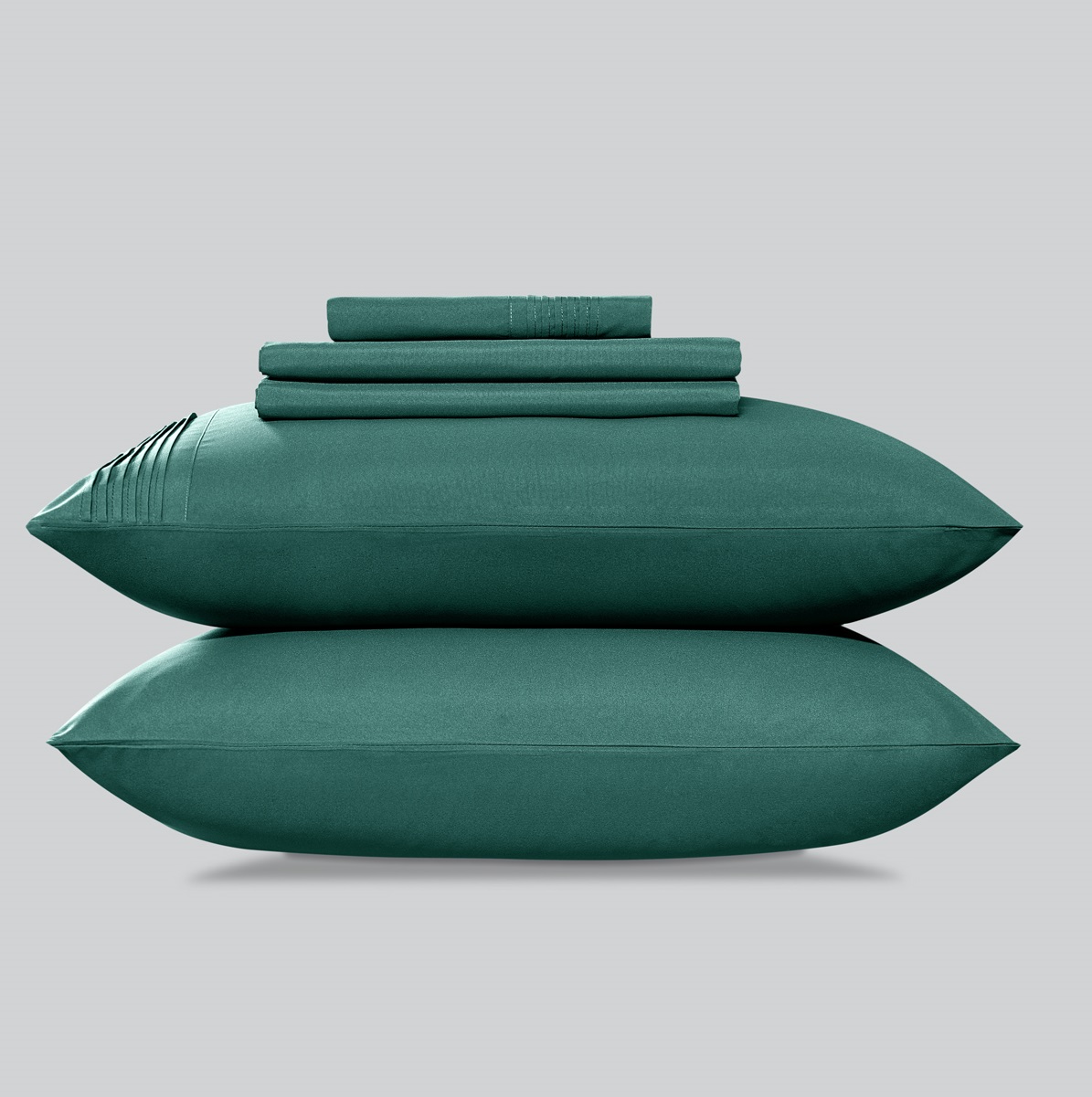 Комплект постельного белья Sleepix Миоко зеленый Двуспальный, размер Двуспальный - фото 7
