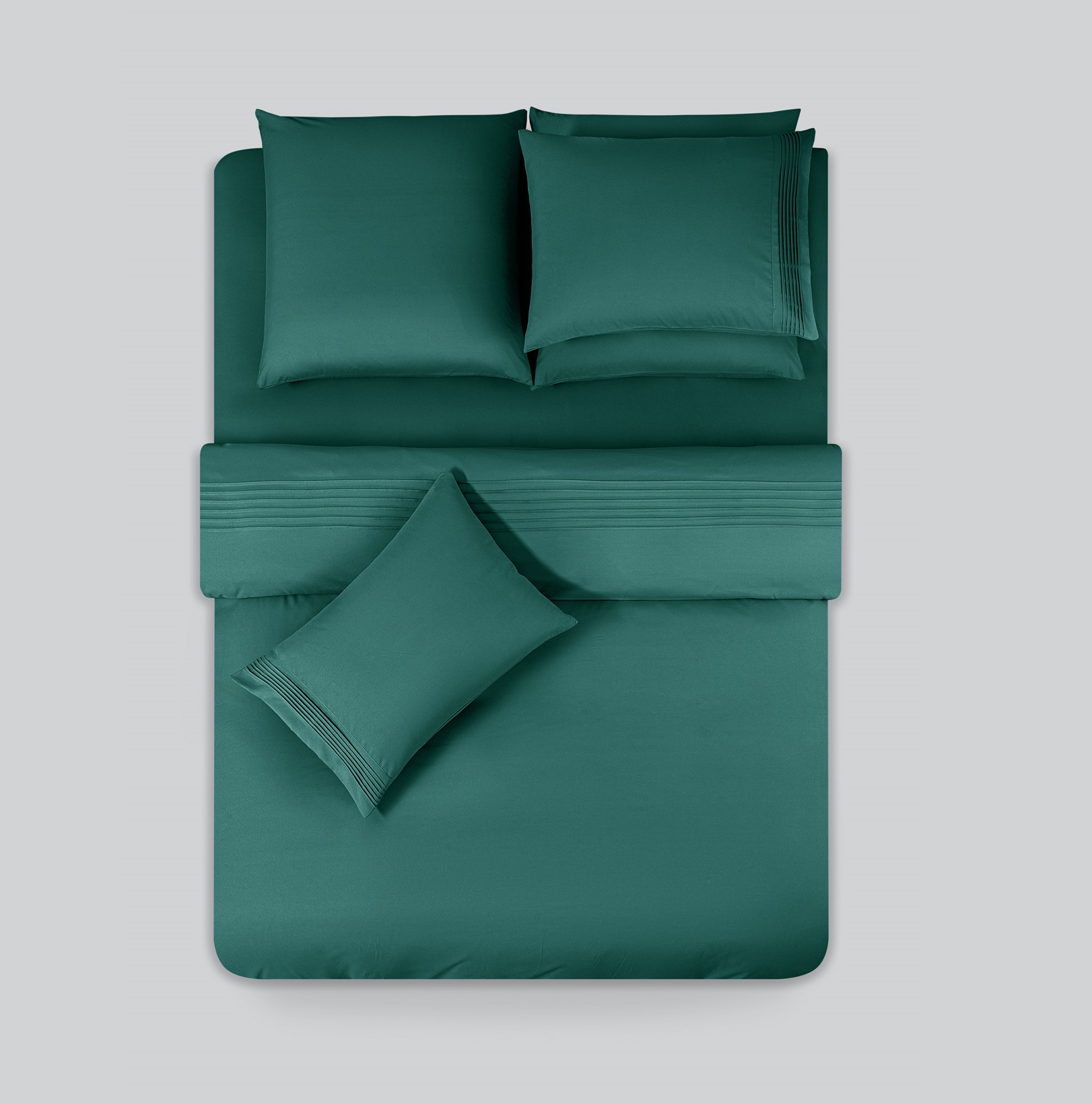 Комплект постельного белья Sleepix Миоко зеленый Евро, размер Евро - фото 3