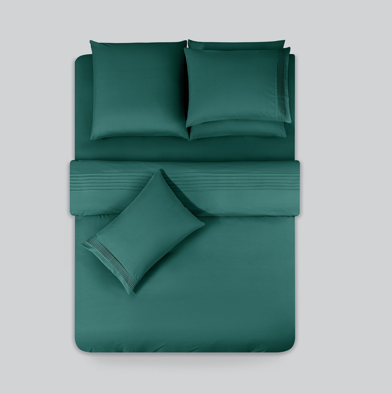 Комплект постельного белья Sleepix Миоко зеленый Семейный/дуэт, размер Семейный/дуэт - фото 3