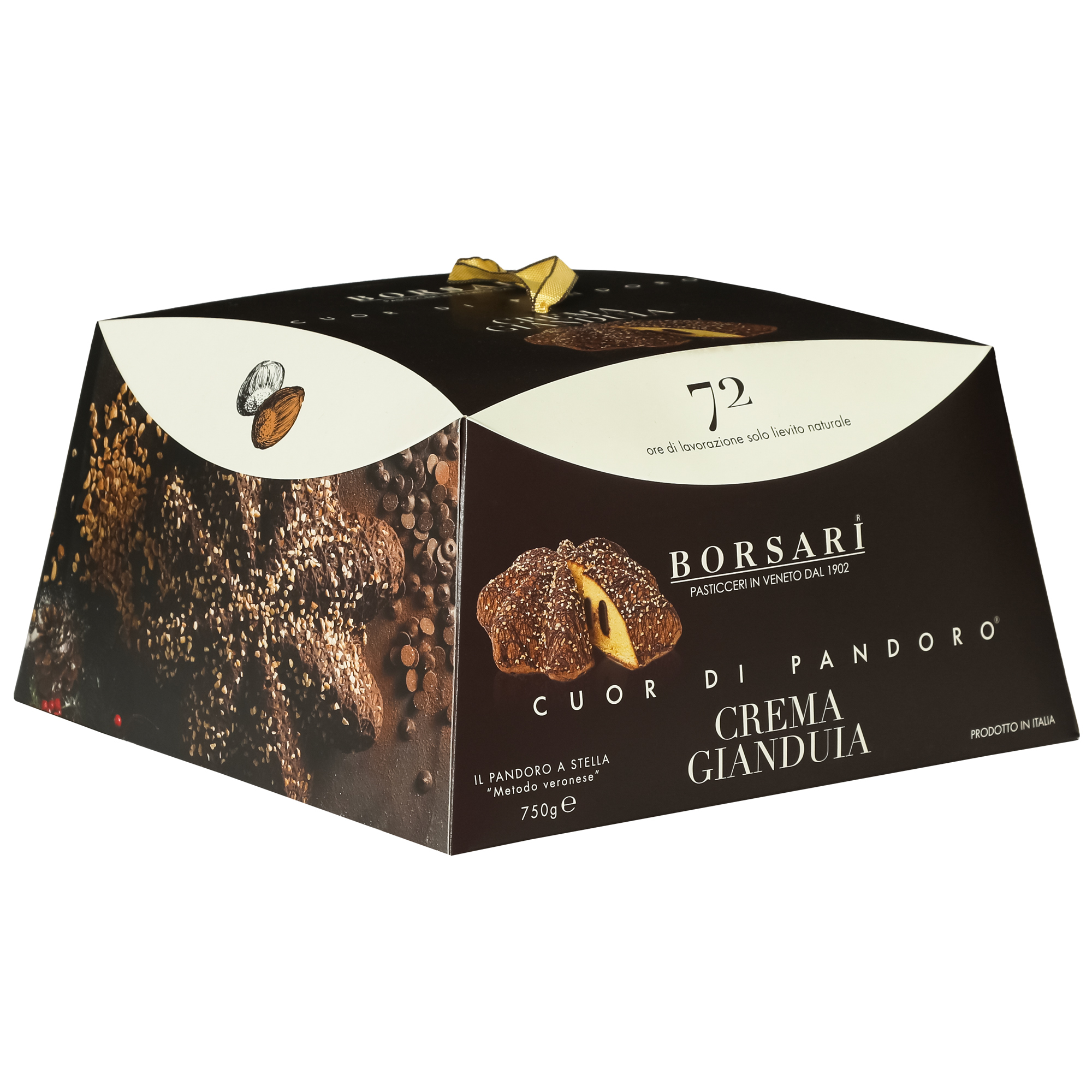 Кекс Borsari Pandoro в форме звезды, 750 г кекс loison pandoro шоколадный 1 кг