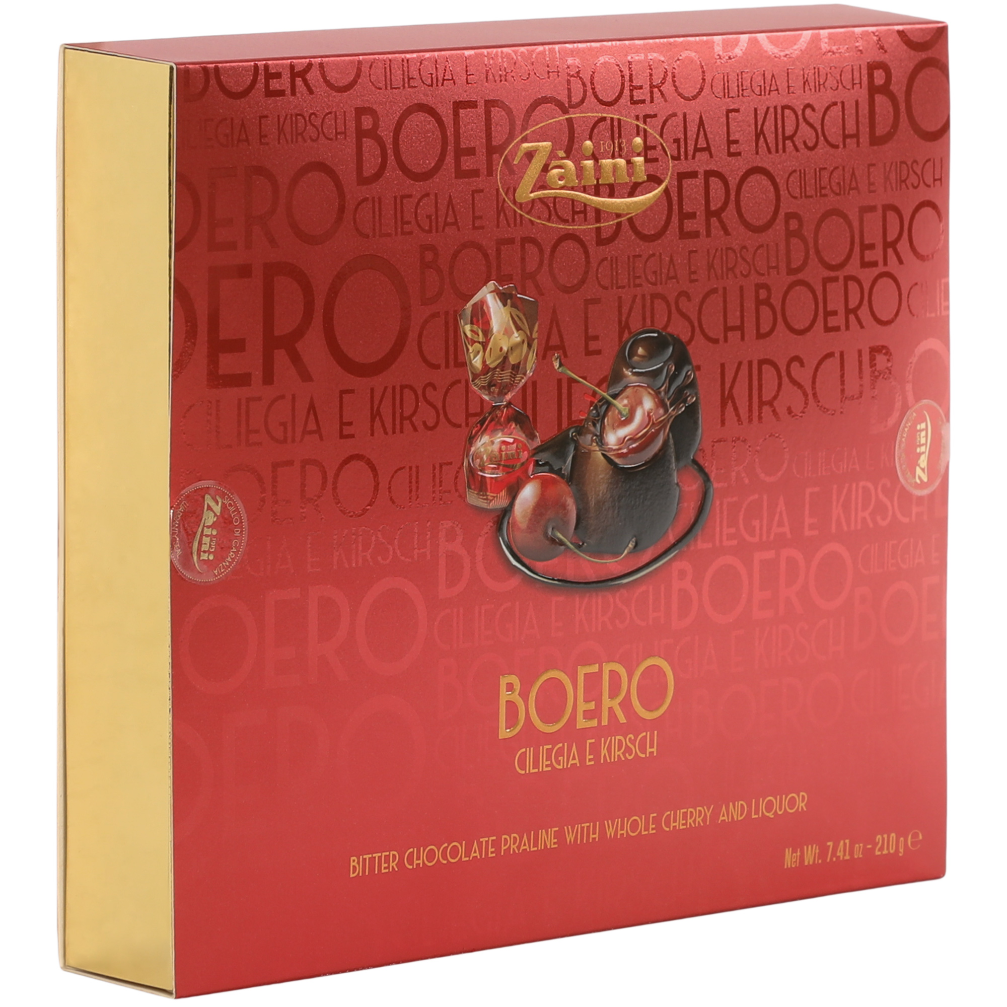 Набор шоколадных конфет Zaini Boeri 210 г коробка складная под 25 конфет белая 22 х 22 х 3 3 см