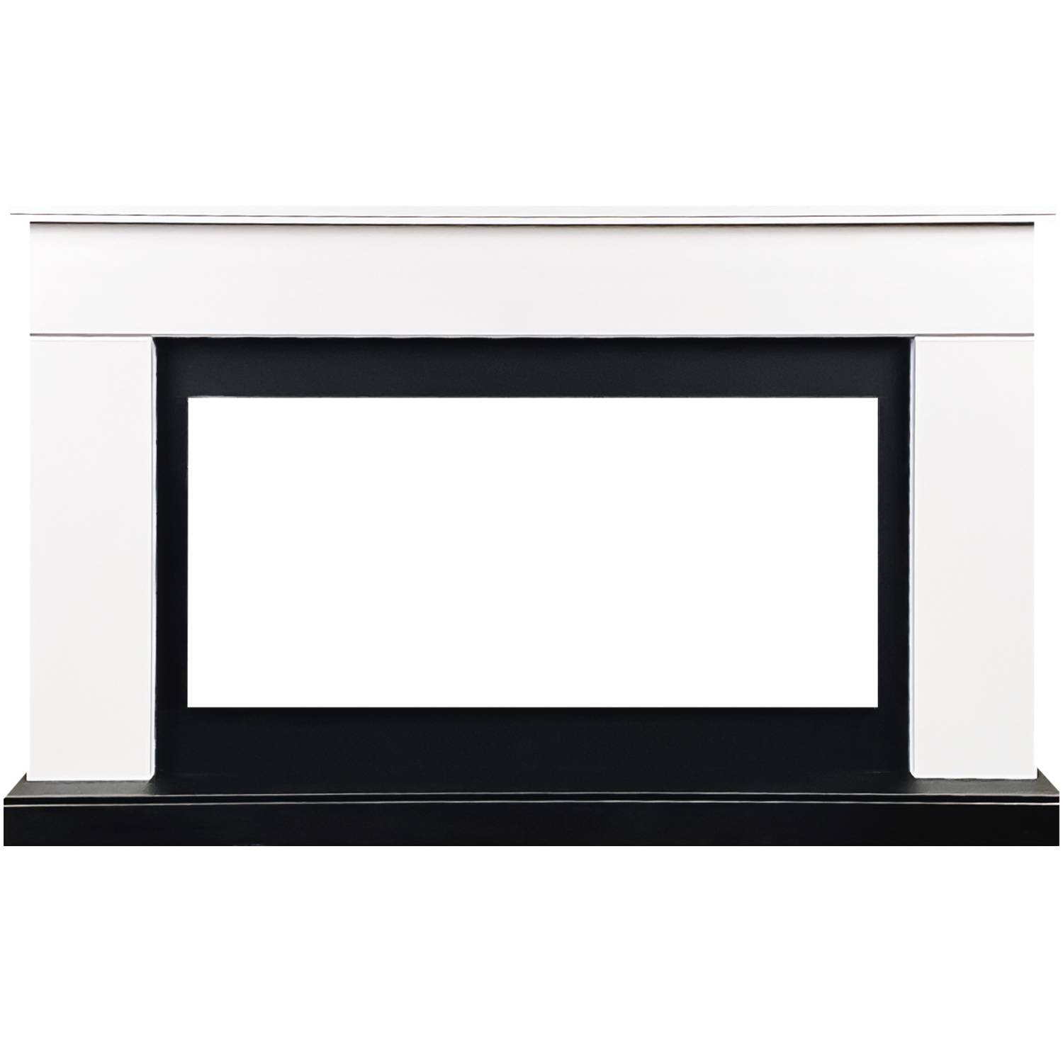 портал royal flame basel r белый с черным Портал Royal Flame Bergen (Разборный) - Белый с черным (Ширина 1370 мм)