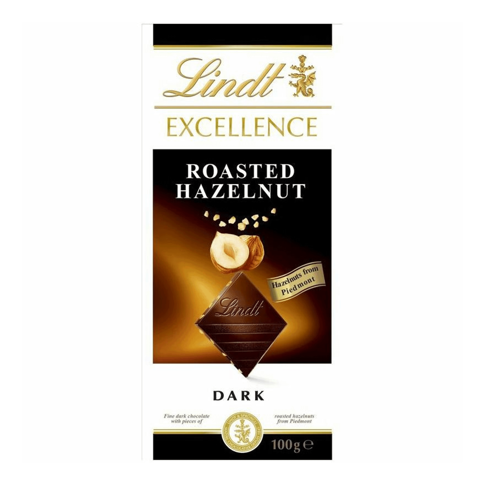 Шоколад темный Lindt Roasted Hazelnut 100 г