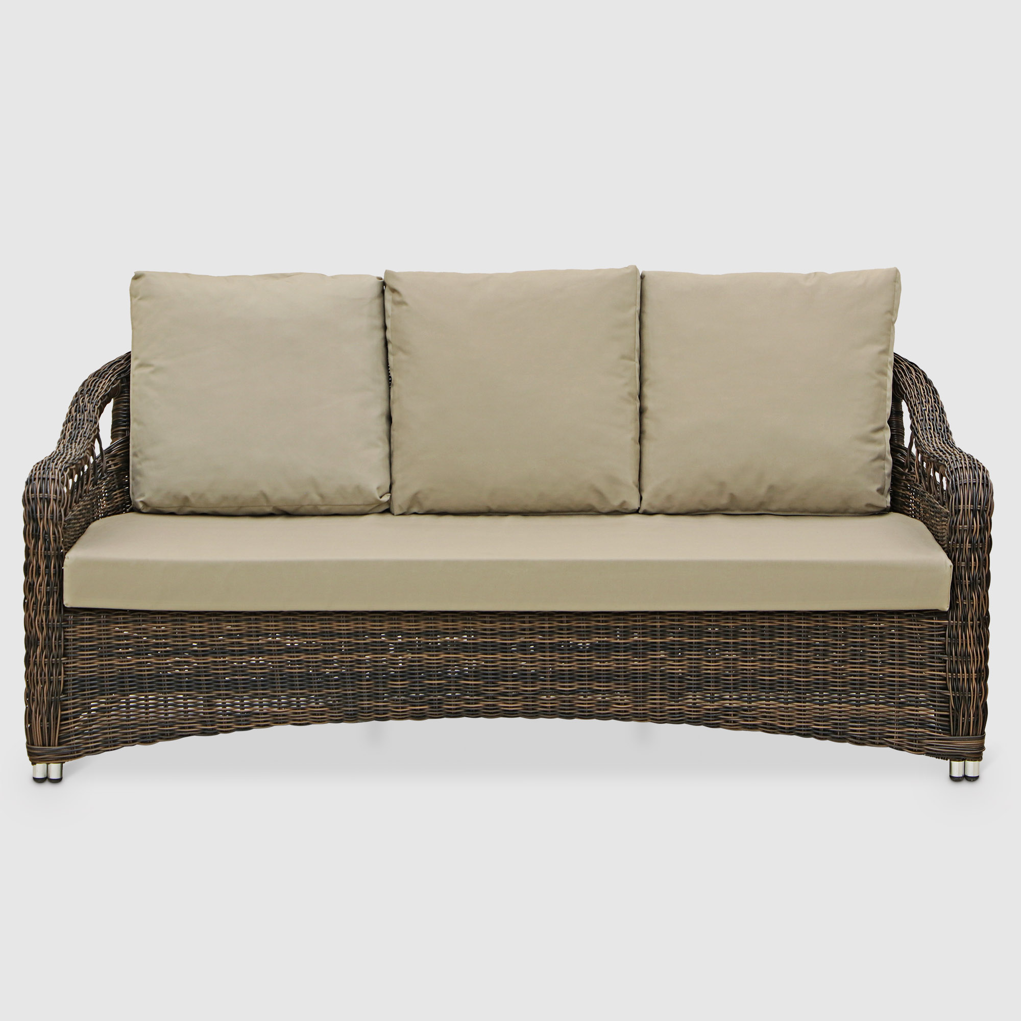 Комплект мебели NS Rattan Sky коричневый с бежевым 4 предмета, цвет бежевый, размер 180х78х78 - фото 2
