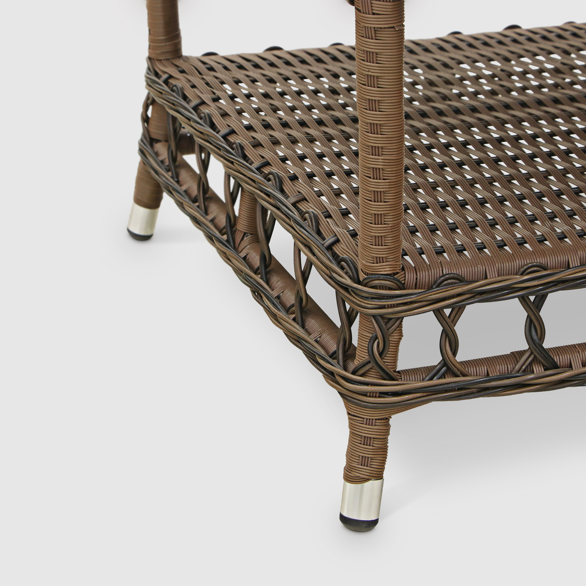 Комплект мебели NS Rattan Sky коричневый с бежевым 4 предмета, цвет бежевый, размер 180х78х78 - фото 15
