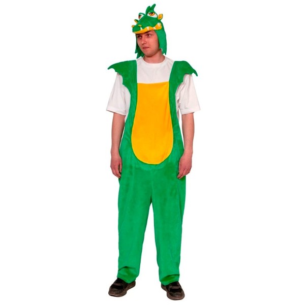 Костюм Карнавалофф дракон зелено-желтый 52-54 костюм карнавалофф дракоша зелено желтый