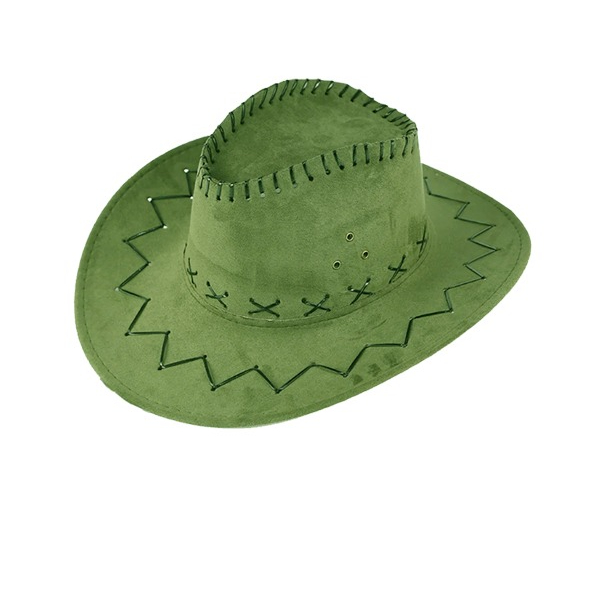 Шляпа Long Cheng Yiwu City ковбойская зеленая 55-58 см, цвет зеленый, размер 55-58 см - фото 1