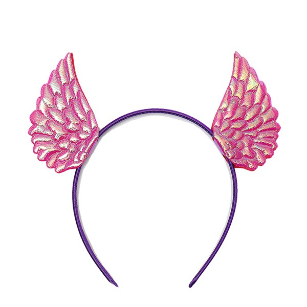 Ободок Сима ленд ангел розово-фиолетовый, цвет розовый - фото 1