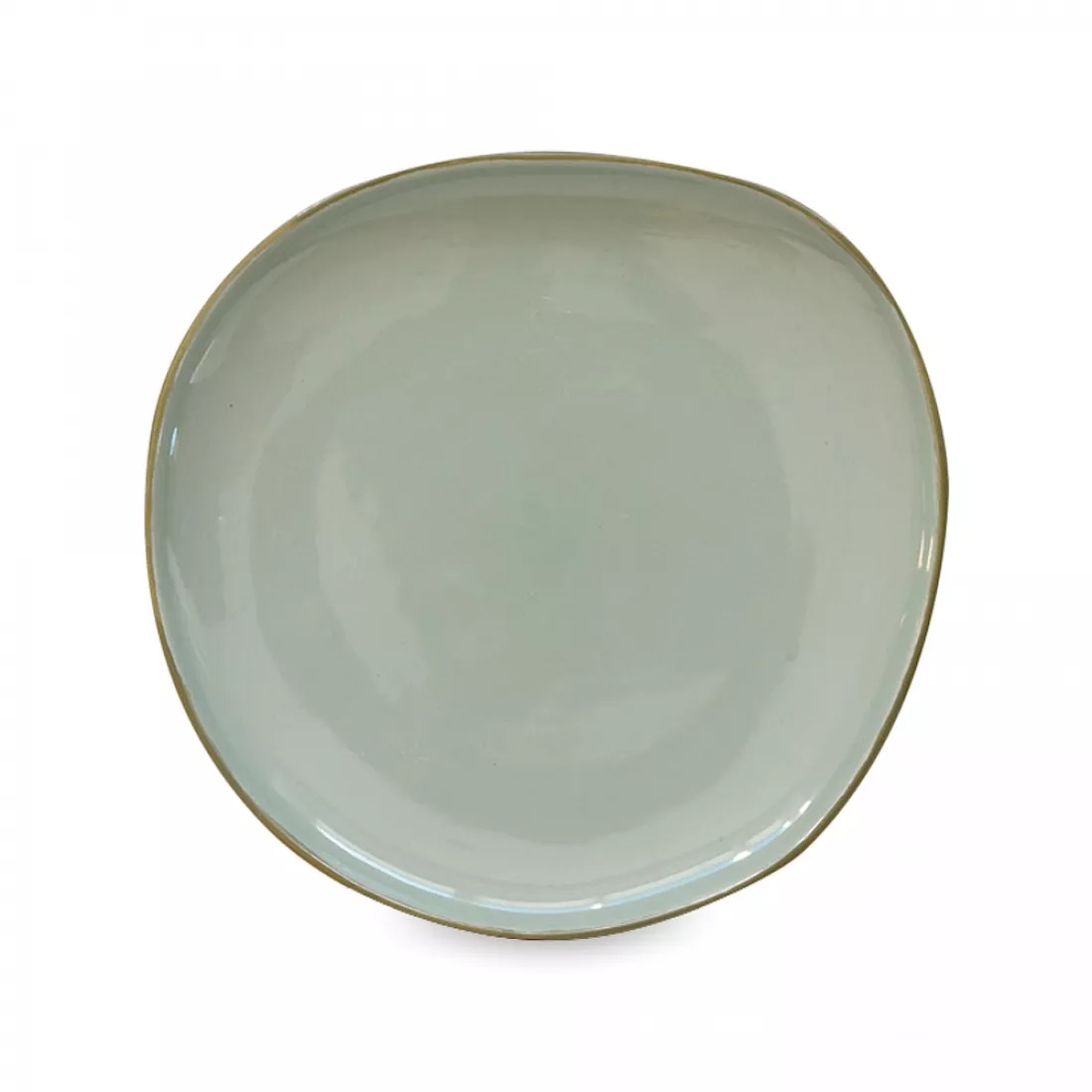 Тарелка закусочная Easy Life organica зелёная 27 см, цвет зеленый - фото 1
