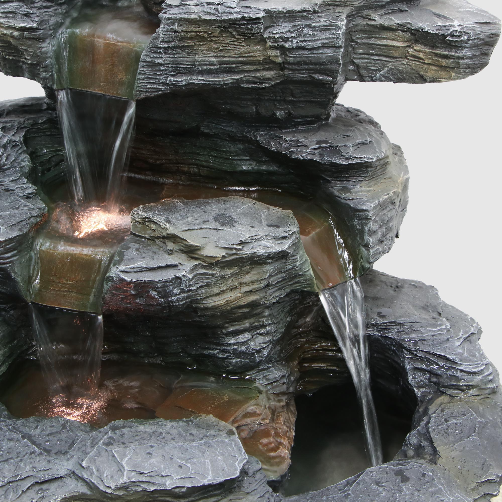 фото Фонтан haomei fountain водопад с подсветкой 46х41.5х43.5 см