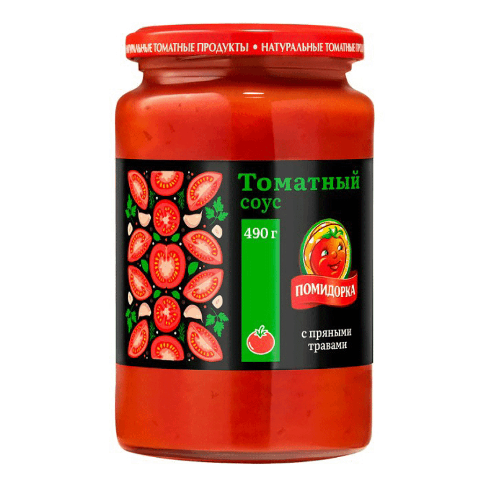 Соус Помидорка томатный с пряными травами 480 мл cоус томатный icancook с кусочками помидоров и травами 170 мл