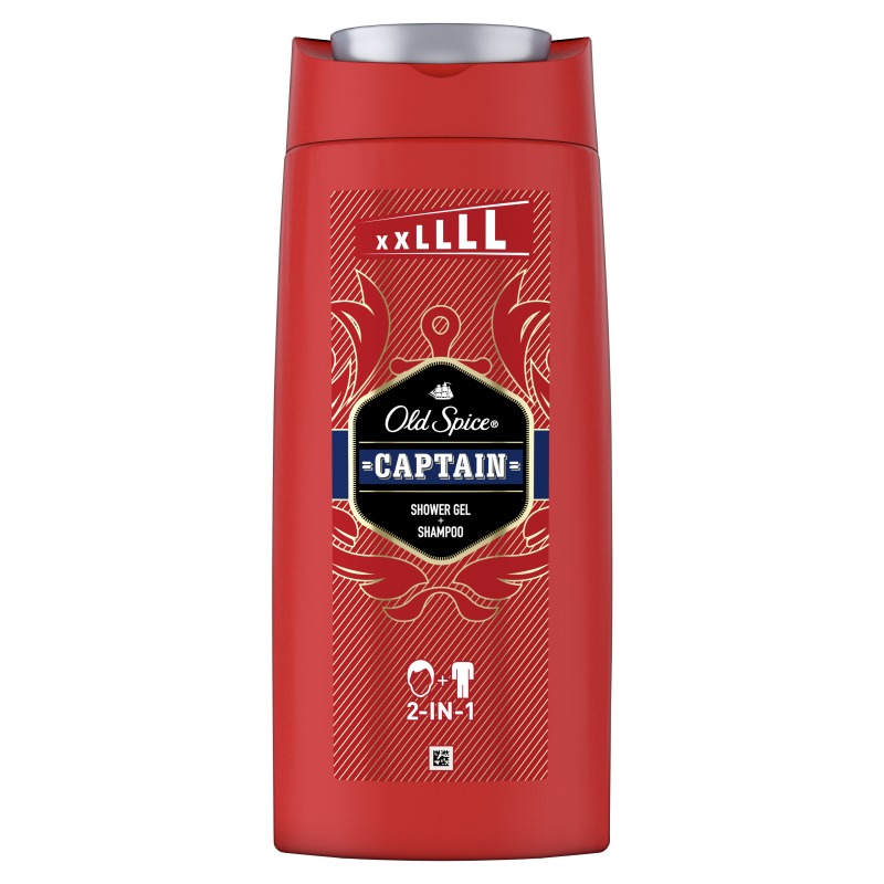 Гель и шампунь для душа Old Spice Captain 3в1 675 мл