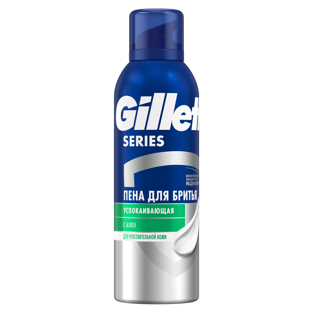 Пена для бритья Gillette для чувствительной кожи 200 мл бальзам после бритья gillette skin ultra sensitive 100 мл