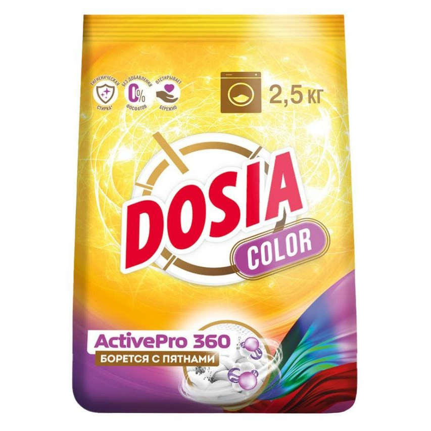 Стиральный порошок Dosia Optima Color для цветного белья 2,5 кг цена и фото