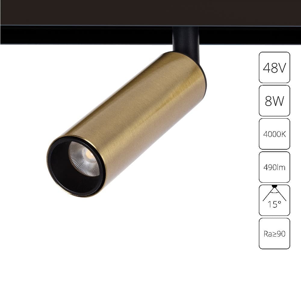 Магнитный трековый светильник Arte Lamp LINEA A4660PL-1AB, цвет 4000 - фото 1