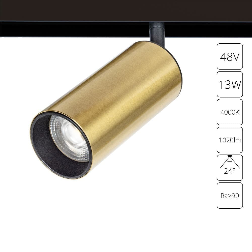 Магнитный трековый светильник Arte Lamp LINEA A4661PL-1AB, цвет 4000 - фото 1