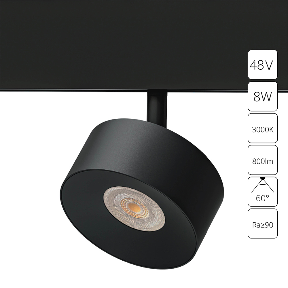 Магнитный трековый светильник Arte Lamp LINEA A4771PL-1BK светодиодный трековый светильник однофазный arte lamp vinsant 4000к 30 вт 3 кв м черный a2664pl 1bk