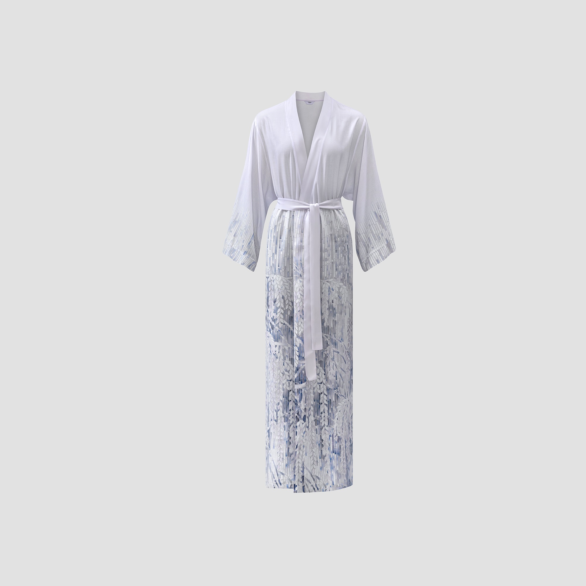Кимоно Togas Вилонна бело-синее L(48) платье кимоно