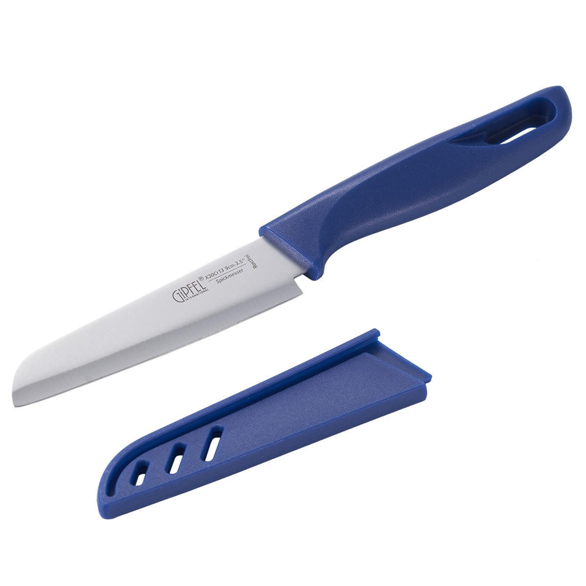 Нож для чистки овощей Gipfel Sorti стальной синий 9 см сумка складная в чехле gipfel ester 52170 40x55 см