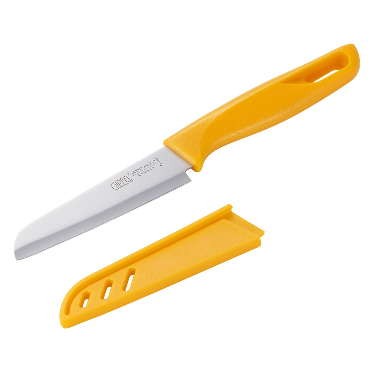 Нож для чистки овощей Gipfel Sorti стальной желтый 9 см сумка складная в чехле gipfel ester 52170 40x55 см