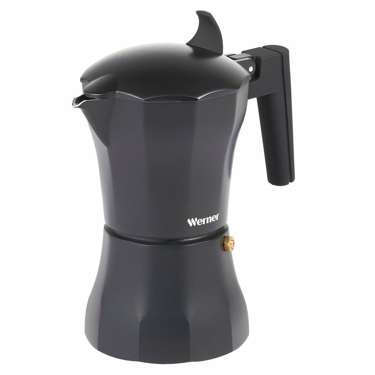 Гейзерная кофеварка Werner Infinity черная 300 мл кофеварка гейзерная italco induction на 6 чашек