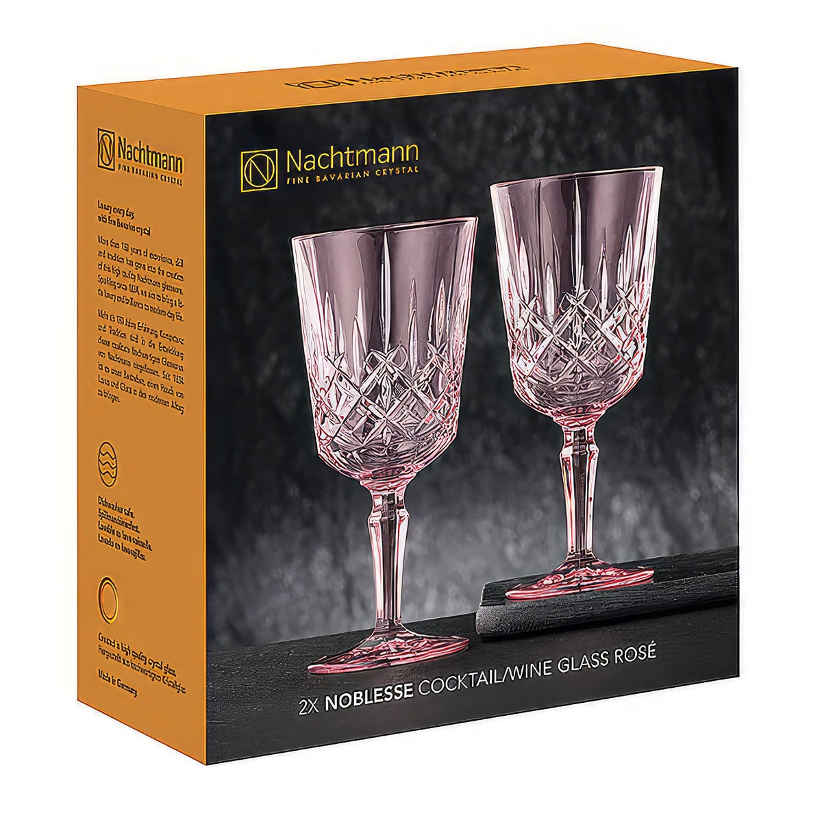 Набор бокалов Nachtmann Noblesse Colors для вина розовый 2 шт 355 мл, цвет прозрачный - фото 5