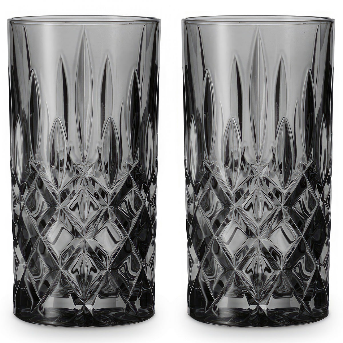 Набор высоких стаканов Nachtmann Noblesse Colors серый 2 шт 395 мл, цвет прозрачный