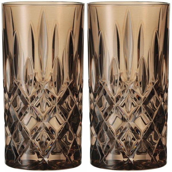 Набор высоких стаканов Nachtmann Noblesse Colors бронзовый 2 шт 395 мл, цвет прозрачный