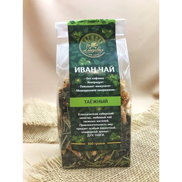 Иван-чай Таежная кладовая таежный 100 г чай травяной biopractika воскресный 1 бодрящий иван чай и калина 25 пак