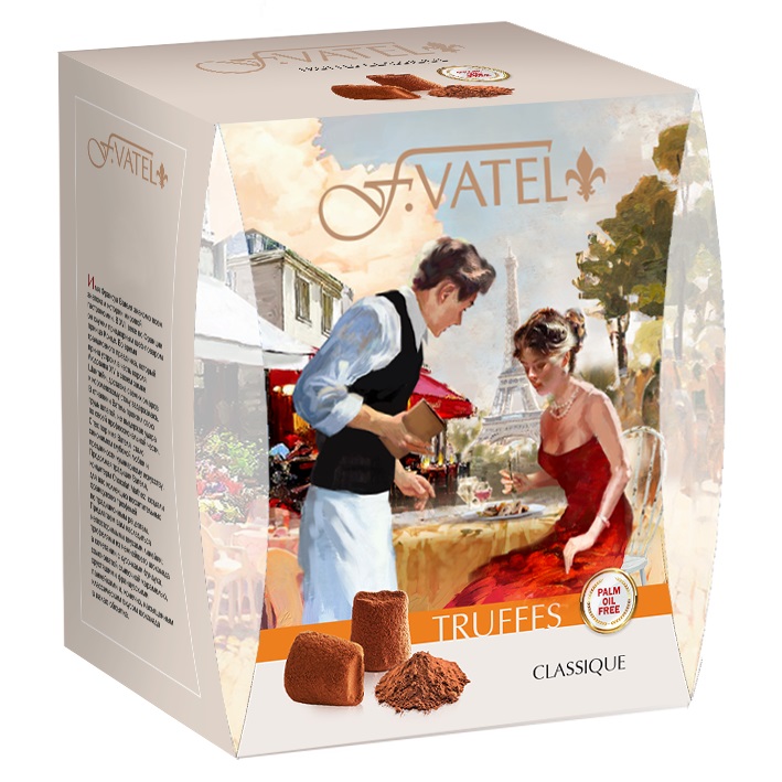 Конфеты Mathez Vatel трюфель классический, 200 г конфеты славянка трюфель классический кг