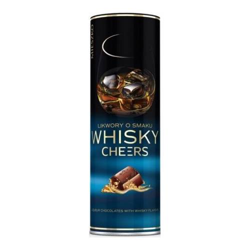 Конфеты Mieszko ликерные Liqueur Whisky Tube, 150 г конфеты mieszko vodka liqueur chocolates 180 г