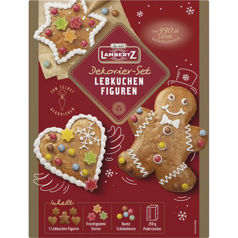 Пряники Lambertz рождественские, 480 г пряники lambertz звездочки с корицей 175 г