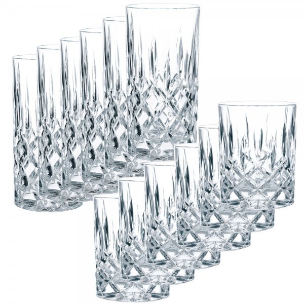 Набор Nachtmann Noblesse 12 предметов 6 стаканов низких 295 мл + 6 стаканов высоких 395 мл круг для полировки torso 50 мм набор 16 предметов