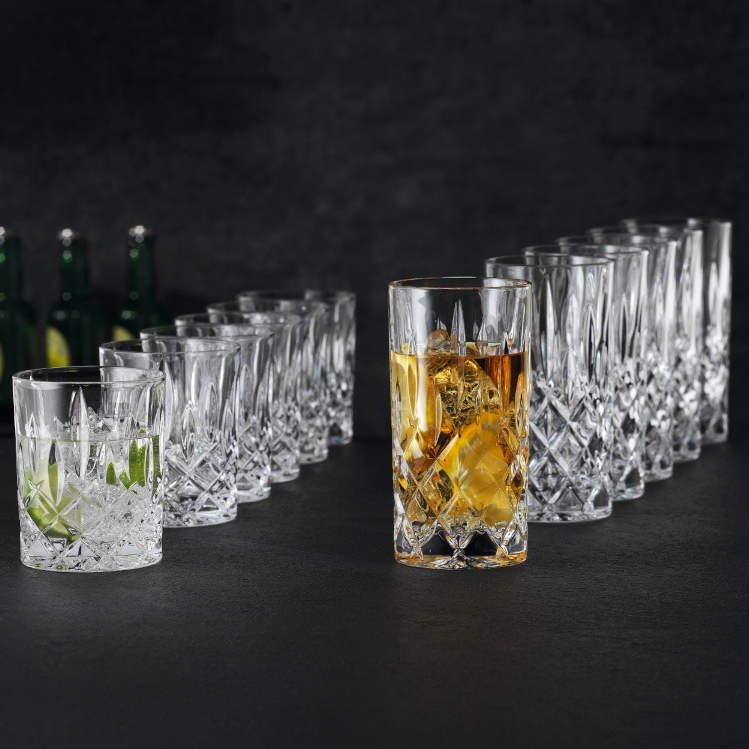 Набор Nachtmann Noblesse 12 предметов 6 стаканов низких 295 мл + 6 стаканов высоких 395 мл, цвет прозрачный - фото 2