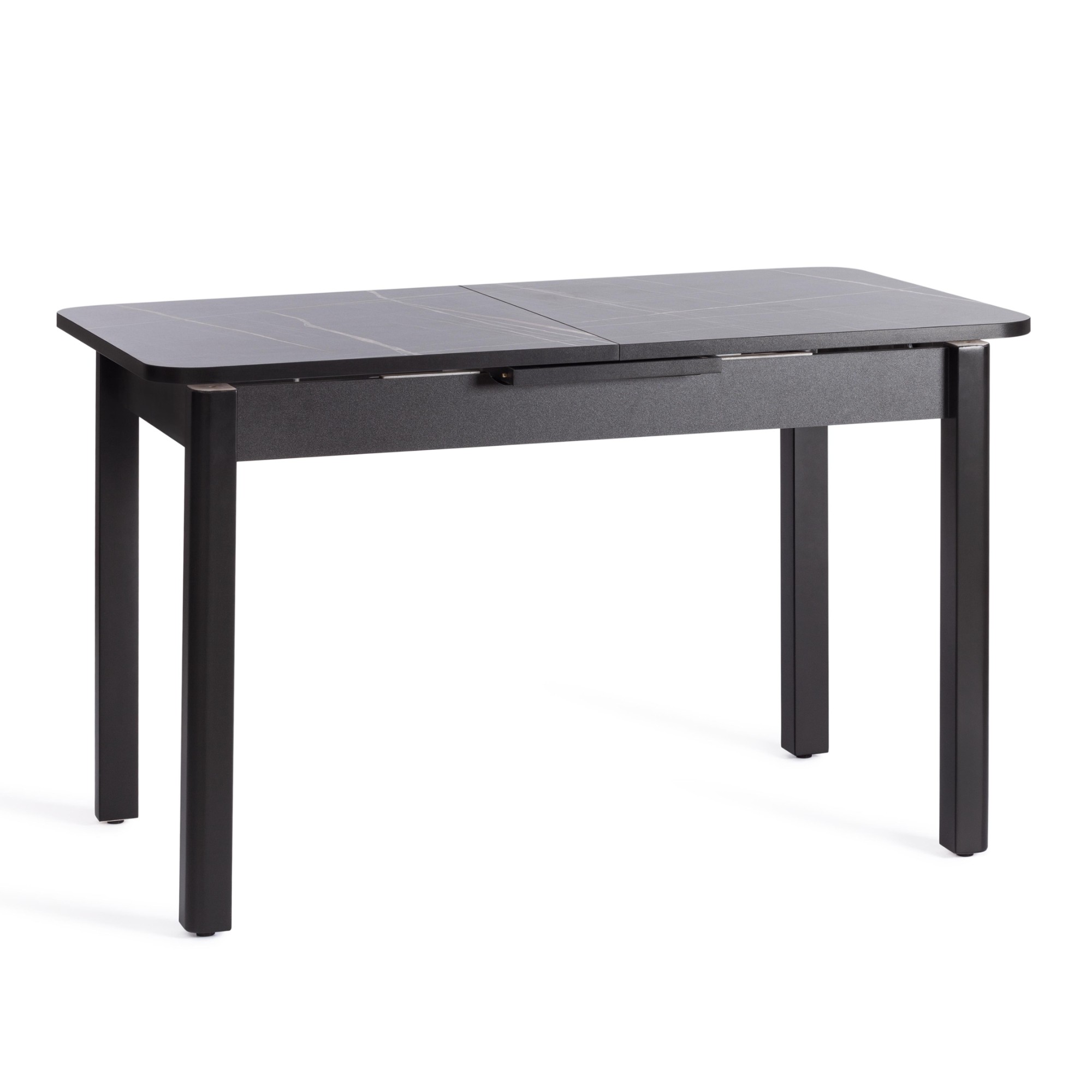 Стол TC мрамор черный ЛДСП, HPL 130+30х75х75 см стол трансформер обеденный стол трансформер