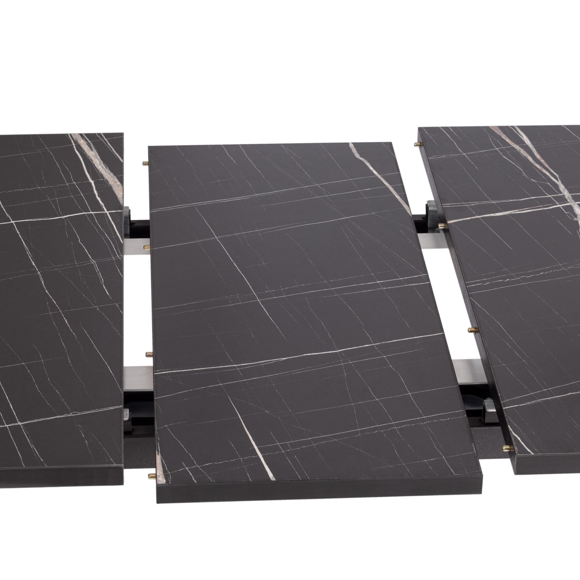 Стол TC черный мрамор ЛДСП, HPL 130+30х75х75 см, цвет черный, мрамор черный - фото 8