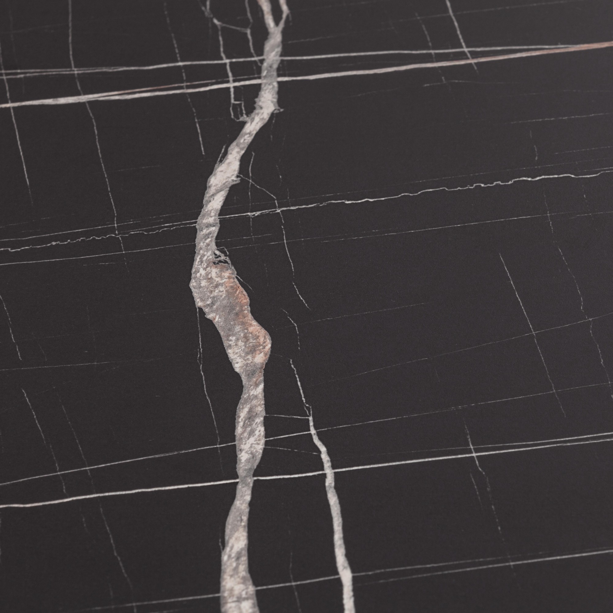 Стол TC черный мрамор ЛДСП, HPL 130+30х75х75 см