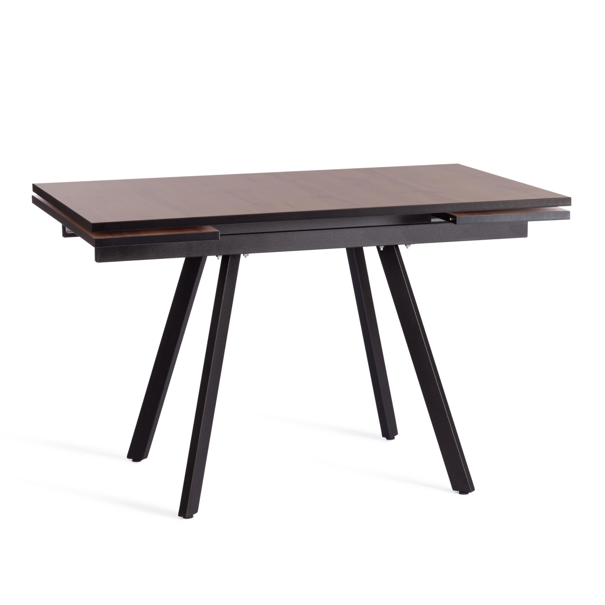 Стол TC дуб вотан с черным ЛДСП, HPL, металл 120+60х80х75 см стол трансформер обеденный стол трансформер