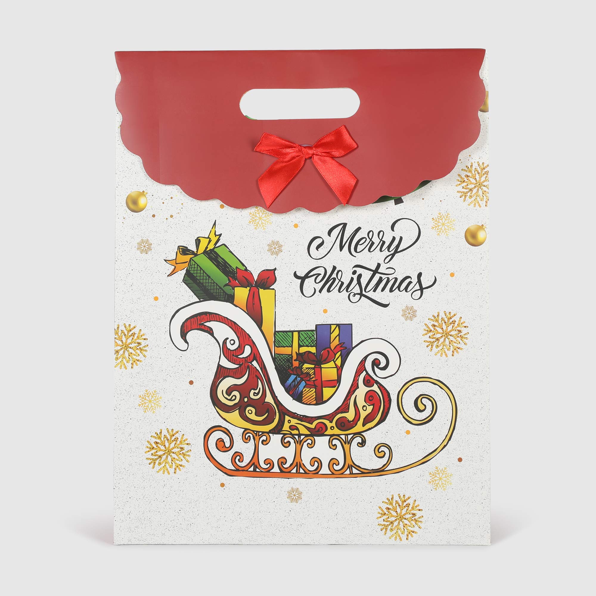 фото Пакет подарочный due esse christmas decoro scozzese 28x15x37 см