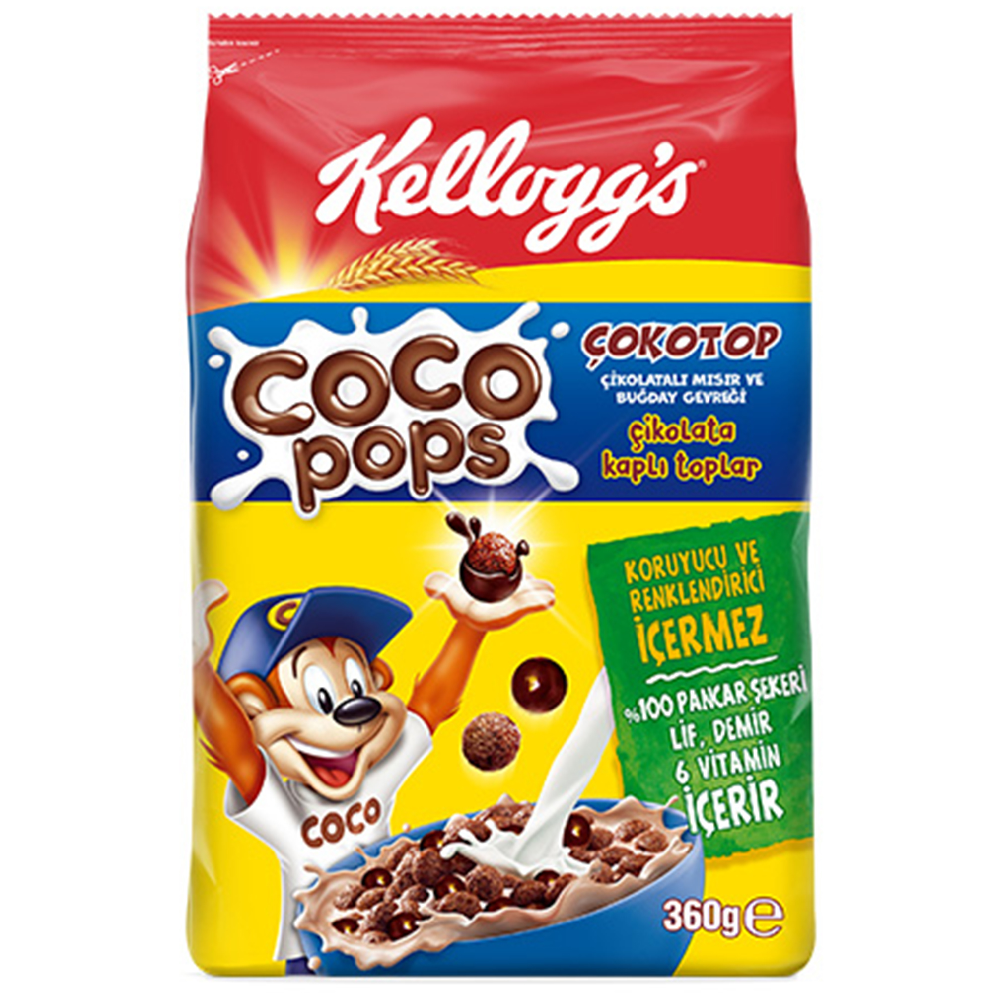 Готовый завтрак Kellogg's Coco Pops Cokotop 360 г